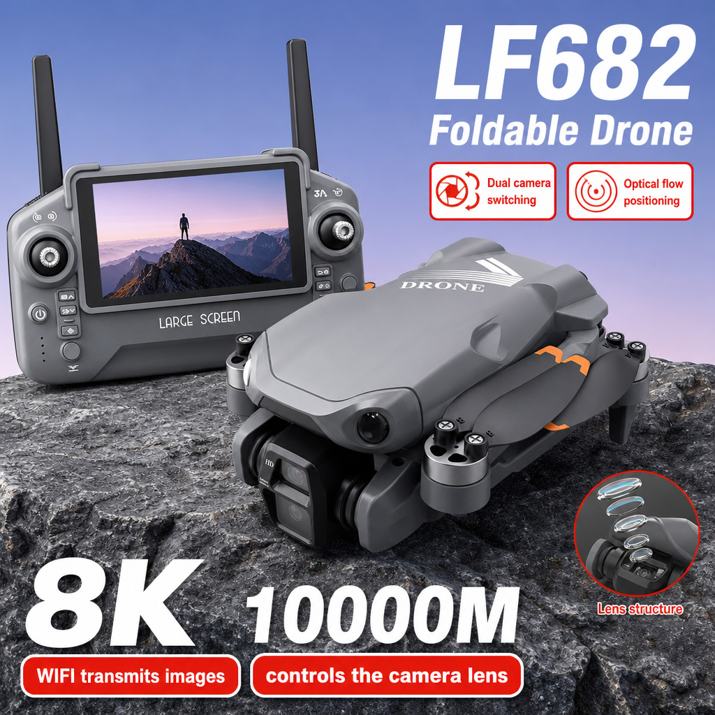 Drone Battery Charger - โดรนถ่ายภาพทางอากาศ LF682 8K HD กล้องคู่ GPS