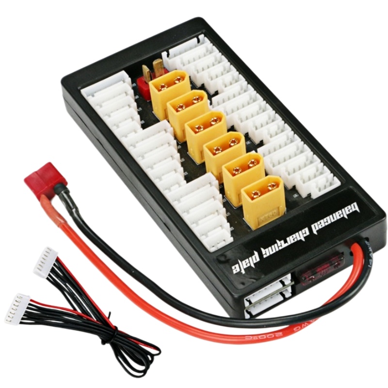 Drone Battery Parallel Board - บอร์ดชาร์จแบบขนาน 6 in 1 XT60 สำหรับแบตเตอรี่