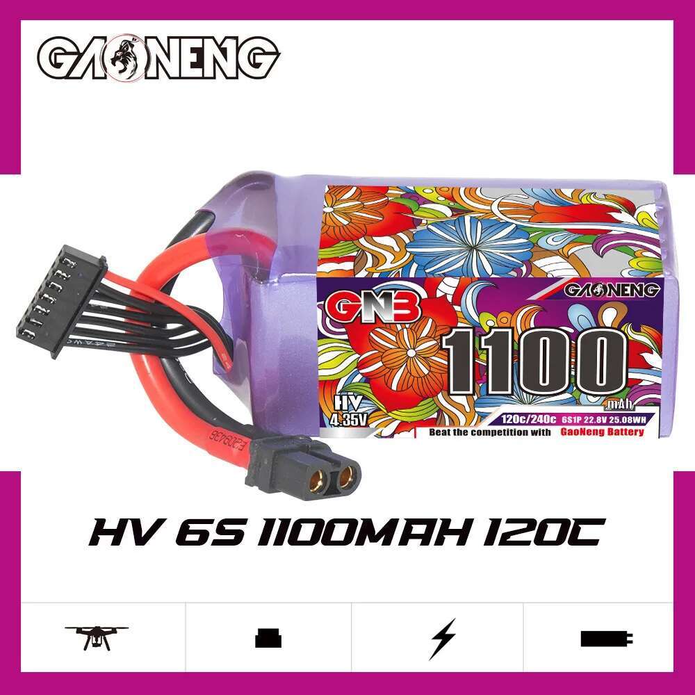 2 ชิ้น GNB 6S ลิโพแบตเตอรี่ 22 - Drone Battery Lipo บทวิจารณ์และราคา