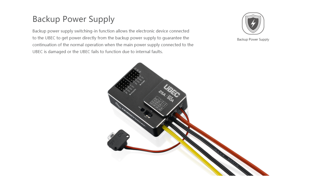 Hobbywing UBEC 25A 3-18S 10A 2 - Drone Battery High Voltage บทวิจารณ์และราคา