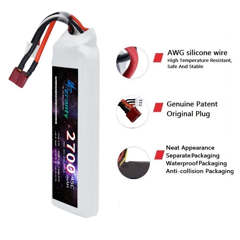 1/3ชิ้น2S 7.4V LiPo แบตเตอรี่2 - Drone Battery Connector บทวิจารณ์และราคา