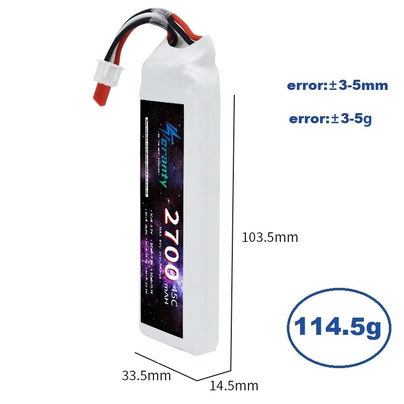 1/3ชิ้น2S 7.4V LiPo แบตเตอรี่2 - Drone Battery Connector บทวิจารณ์และราคา