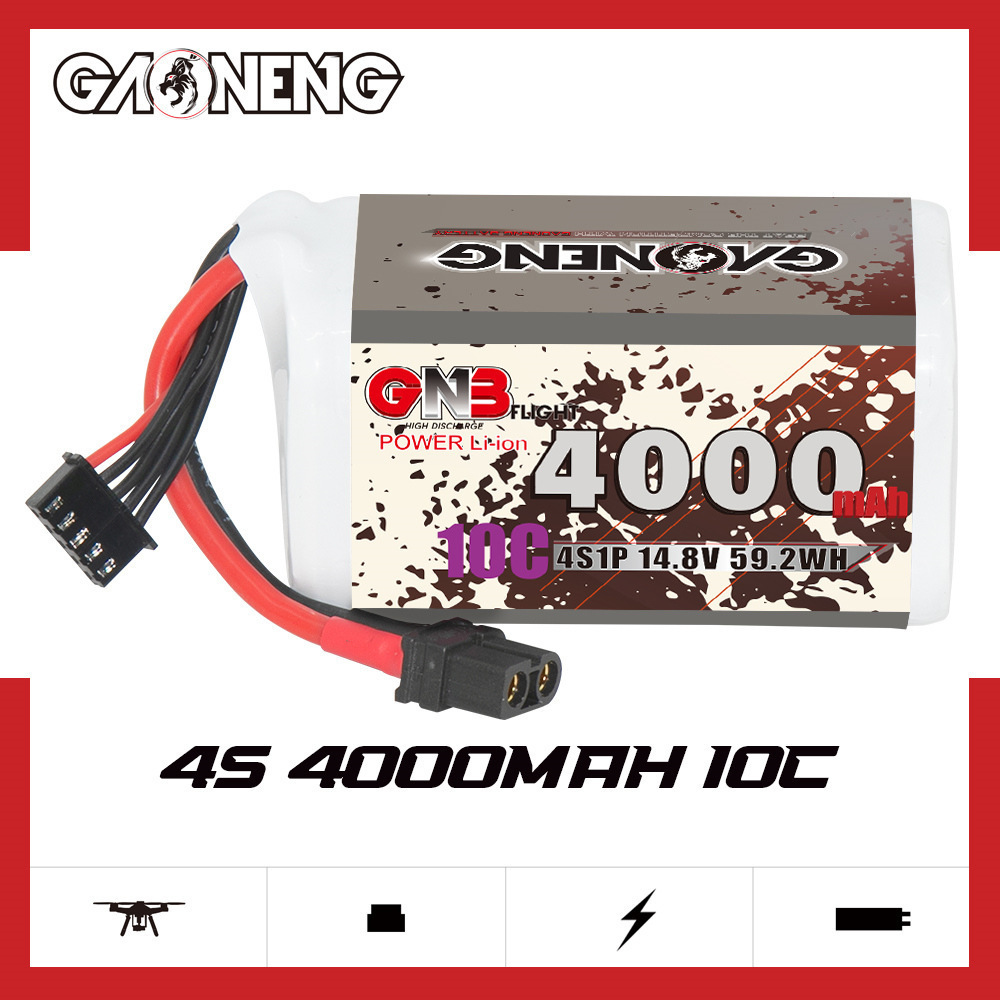 GNB 4000mAh 4S 14.8V 10C 20C พ - Drone Battery Lipo บทวิจารณ์และราคา