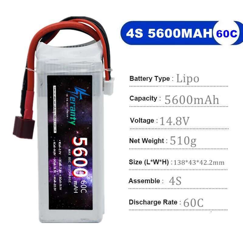 TERANTY 5600MAH 60C 2S 3S 4S 6 - Drone Battery 4S บทวิจารณ์และราคา
