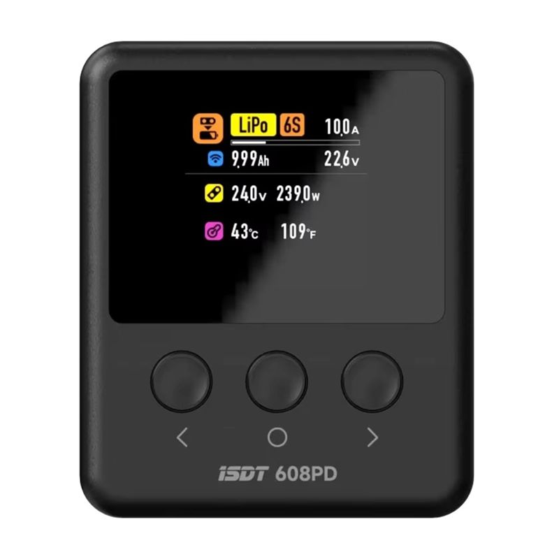 ISDT 608PD DC 240W/10A USB C 1 - Drone Battery Smart บทวิจารณ์และราคา