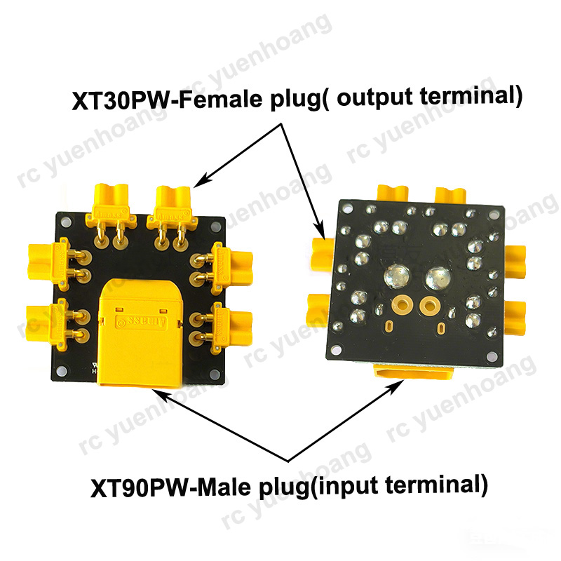บอร์ดจ่ายไฟแบบ XT30PW-Female 1 - Drone Battery Parallel Board บทวิจารณ์และราคา