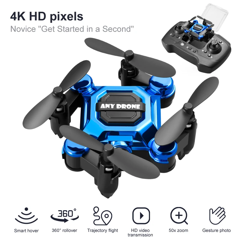 กล้อง 4K HD RC โดรน พับรีโมทคอ - Drone Battery Smart บทวิจารณ์และราคา