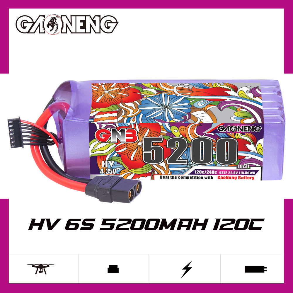 แบตเตอรี่ลิโพ GNB 6S 22.8V 300 - Drone Battery Connector บทวิจารณ์และราคา
