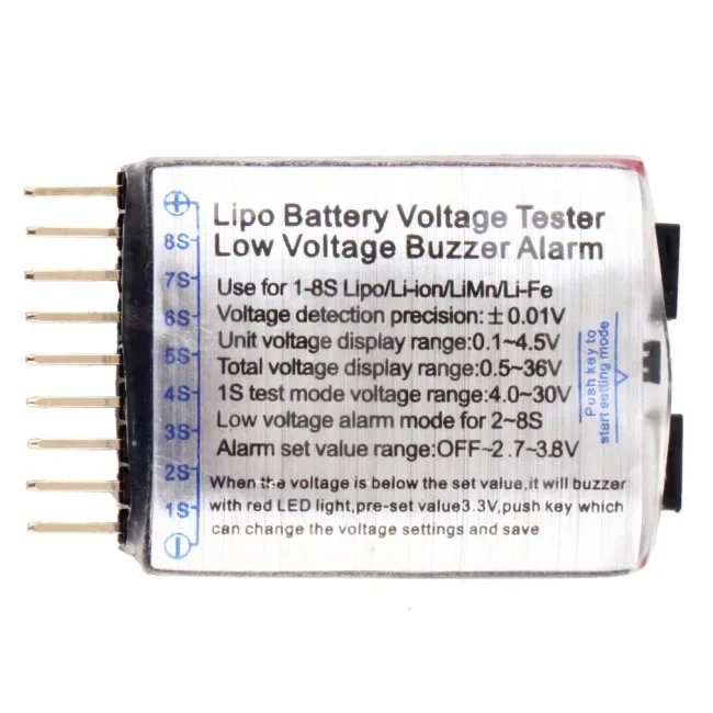 1/2/5PCS RC จอแสดงผลแรงดันไฟฟ้ - Drone Battery Alarm บทวิจารณ์และราคา